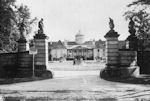 Milicz - zamek - widok od bramy parkowej - zdjcie z okoo 1930 roku